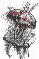 jellyfish tattoo design idea