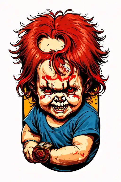 Chucky tattoo design idea
