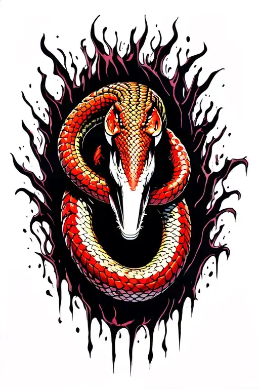 snake tattoo design idea