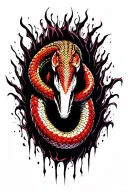 snake tattoo design idea