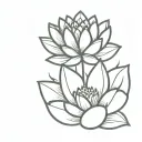 Brick By Brick with a lotus flower blooming tattoo design idea