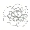 Brick By Brick with a lotus flower blooming tattoo design idea