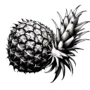 Upside Down Pineapple tattoo design idea