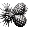 Upside Down Pineapple tattoo design idea