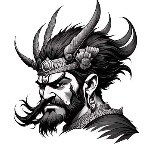 Ravana tattoo design idea