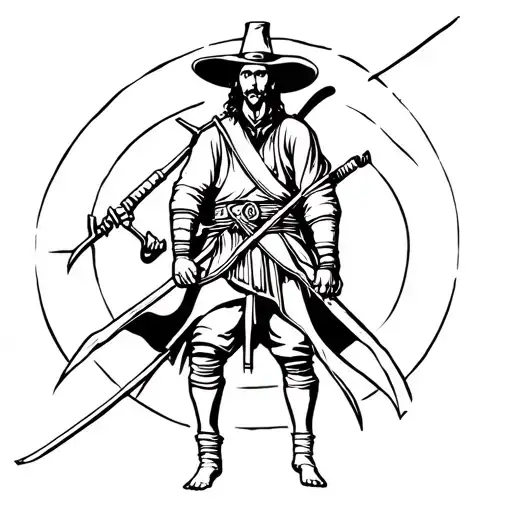 Rossinante Don Quixote One Piece tattoo design idea