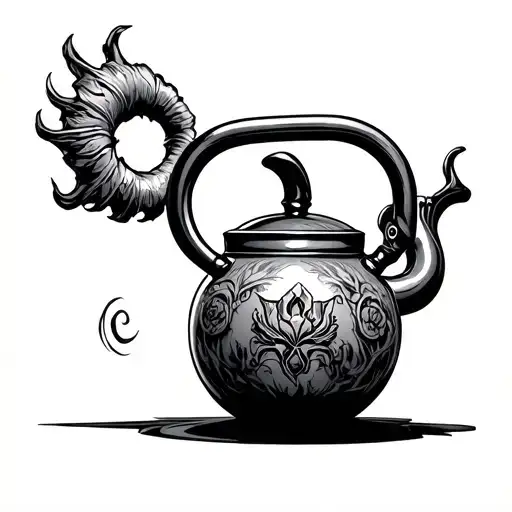 kettelbell hell tattoo design idea