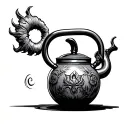 kettelbell hell tattoo design idea