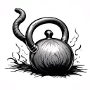 kettelbell hell tattoo design idea