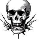 Skull Stencils tattoo design idea