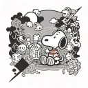 Snoopy tattoo design idea
