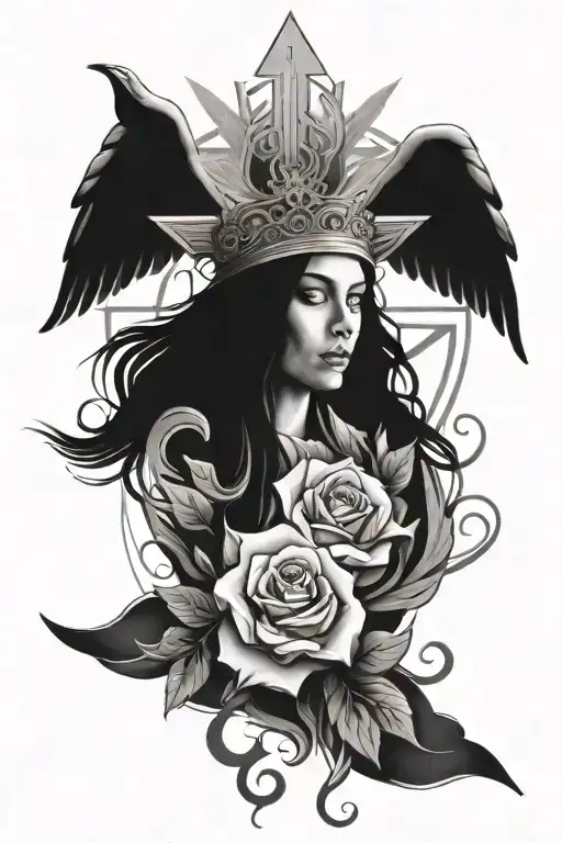 symbolic of the Christian pursuing holiness through self leadership  tattoo design idea