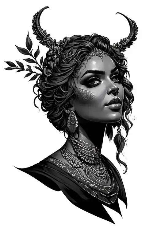 Monja Sexy Malvada tattoo design idea