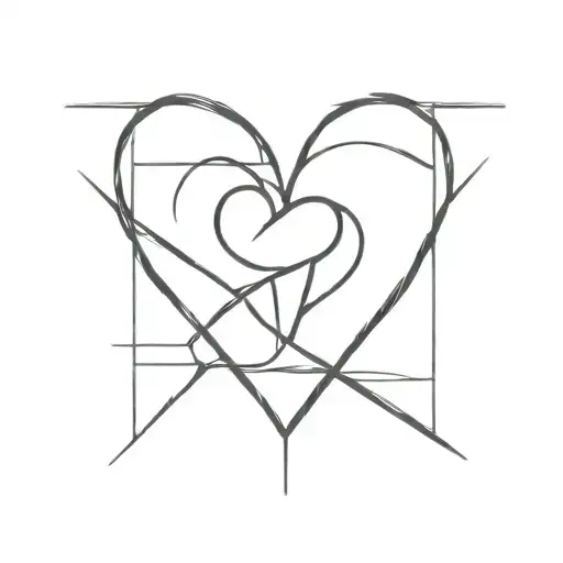 black dissinigrating heart shape in a prison cell   tattoo design idea