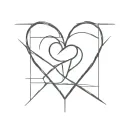 black dissinigrating heart shape in a prison cell   tattoo design idea