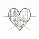 black dissinigrating heart shape in a prison cell   tattoo design idea