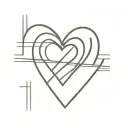 black dissinigrating heart shape in a prison cell   tattoo design idea