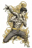 bruce lee tattoo design idea