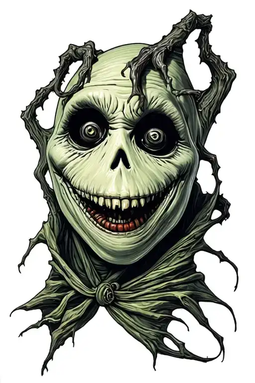 oogie boogie nightmare before Christmas tattoo design idea