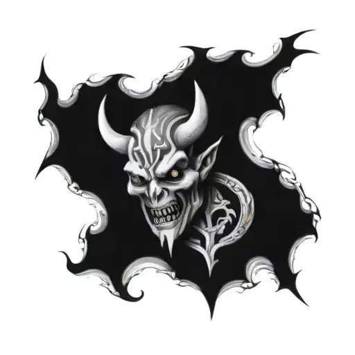 666 tattoo design idea