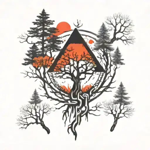 twenty one pilots "trees"  tattoo design idea