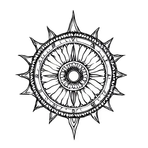 ashoka chakra india time healing tattoo design idea