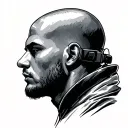 skinhead software developer coding tattoo design idea