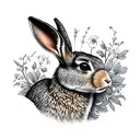 Hare tattoo design idea
