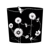daisy chain with trail, dandelion, butterfly, ladybird. initials on the daisy's wrapped around wrist tattoo design idea