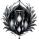 Windchime tattoo design idea