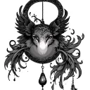 Windchime tattoo design idea