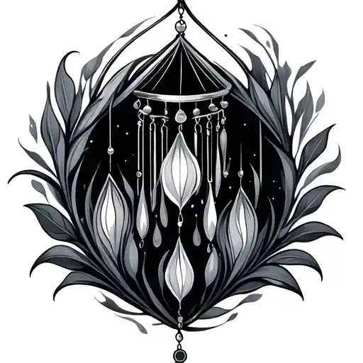Windchime tattoo design idea