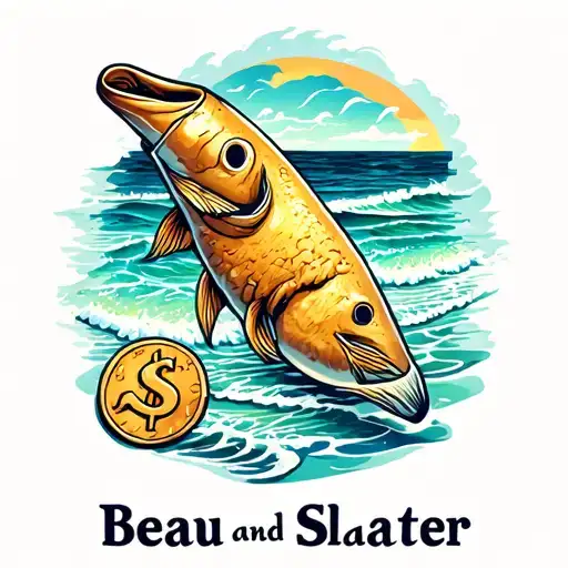 ocean beach theme and sand dollarwith the names beau and slater in it tattoo design idea