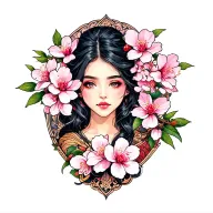 Cherry Blossom tattoo design idea