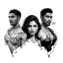 Franco,Shen,Cheska with maps of Philippines, Qatar and Australi tattoo design idea