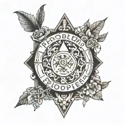 Problems shape purpose written tattoo design idea