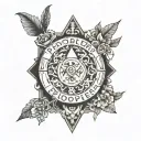 Problems shape purpose written tattoo design idea