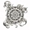 Problems shape purpose written tattoo design idea