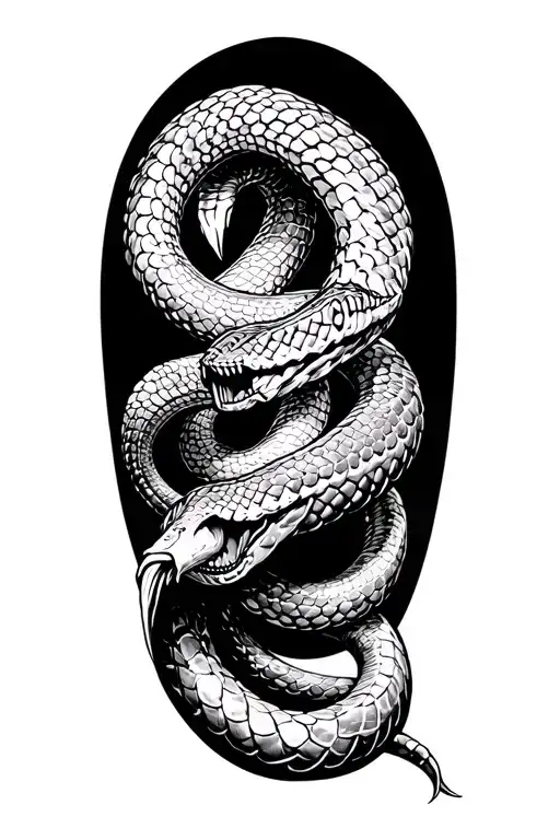 JOIN, or DIE snake going down the arm tattoo design idea