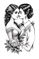 Wedding Anniversary tattoo design idea