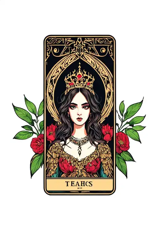 the empress tarot card  tattoo design idea