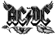 "Ac/dc" ac/ dc tattoo design idea