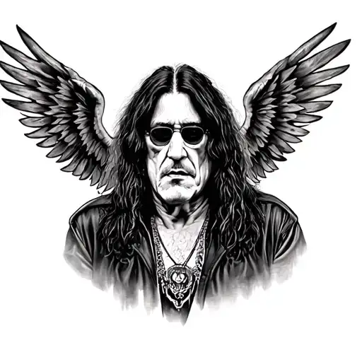 Ozzy Osbourne tattoo design idea