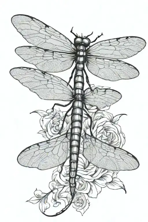 dragonfly tattoo design idea