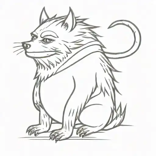  The phrase “Out where the wild things are" tattoo design idea