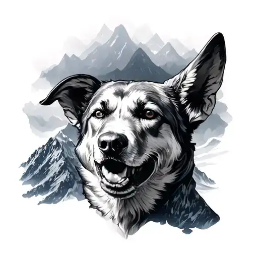 Mont Blanc tattoo design idea