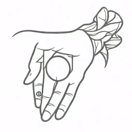 bliss symbol hand tattoo tattoo design idea