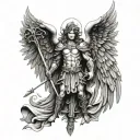 st Michael archangel tattoo design idea