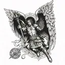 st Michael archangel tattoo design idea