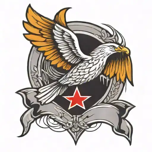 airborne jump wings parachutist badge surrounded tattoo design idea